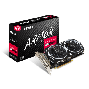 VGA MSI RX 570 ARMOR 4G OC (AMD RADEON/ 4GB/ DDR5/ 256 BITS)